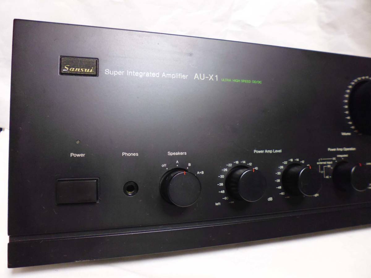 AU X1 - Sansui AU X1 AU-X1 Front Panel SANSUI 山水 ジャンク扱い 