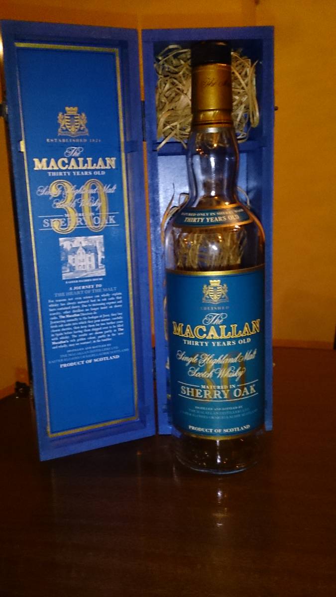30年 ブルーラベル MACALLAN ザマッカラン 木箱のみ OAK マッカラン 30