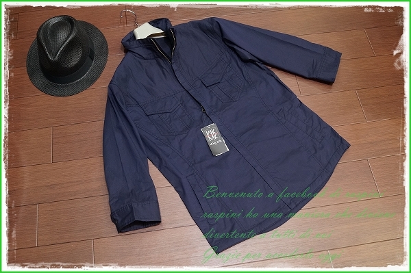 即決☆MICHEL KLEIN HOMME メンズ48 ミッシェルクランオム 牛革 レザー