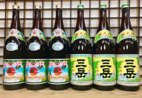 即決14200円【 伊佐美 3本 ・ 三岳 3本 ： 芋焼酎 1800ml × 6本