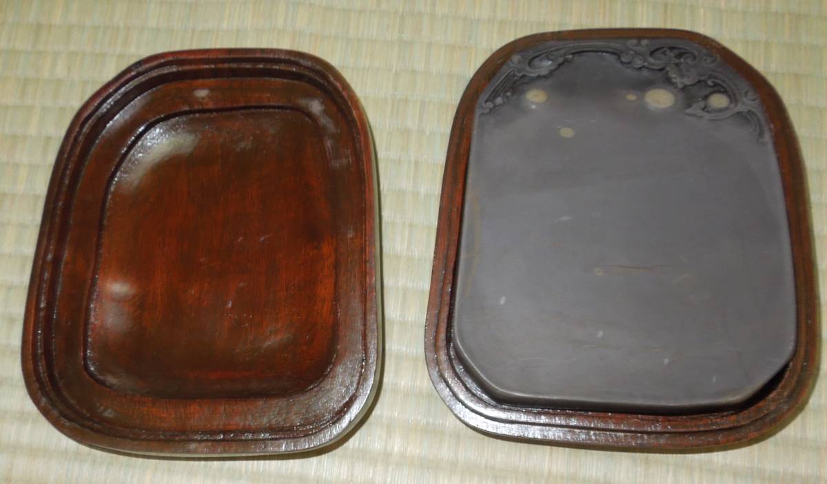 端渓 硯 古硯 硯板 約11.6×9.9×1.7cm UM6S88中国美術