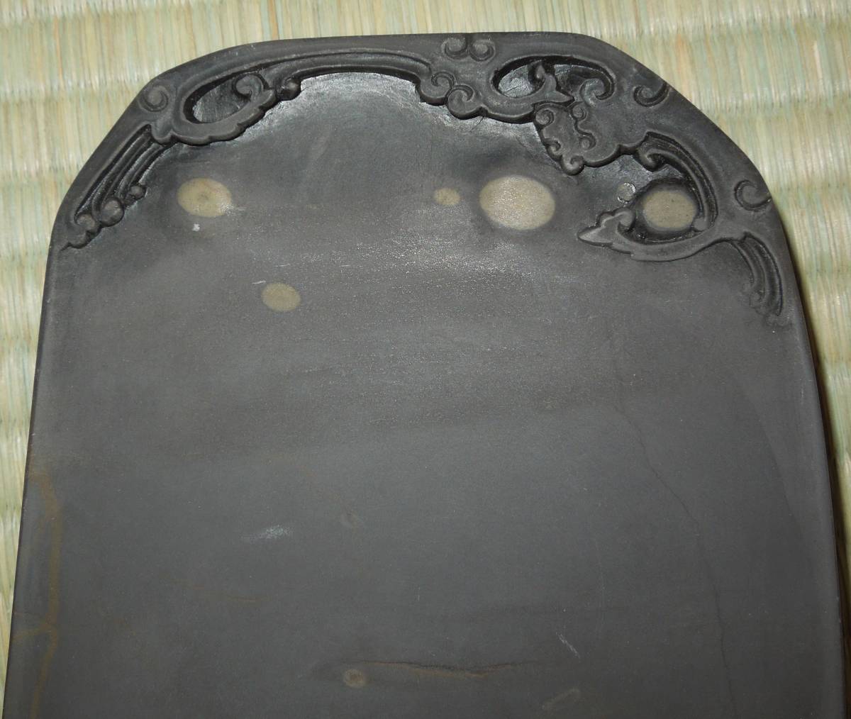 端渓 硯 古硯 硯板 約11.6×9.9×1.7cm UM6S88中国美術
