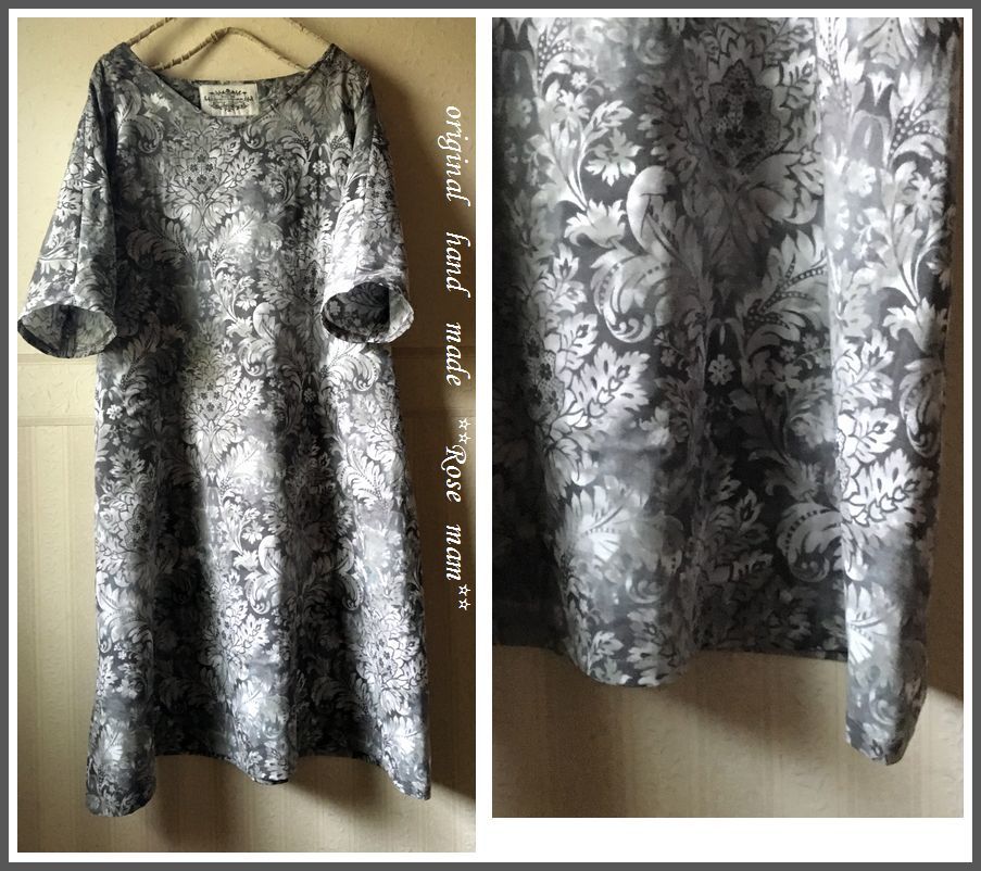 【SALE，お買い得】 Rose mam ルシアン綿Ｗガーゼ グラデーションぼかし柄ＯＰ ハンドメイド(ワンピース)｜売買されたオークション情報、yahooの商品情報をアーカイブ公開 - オークファン ワンピース