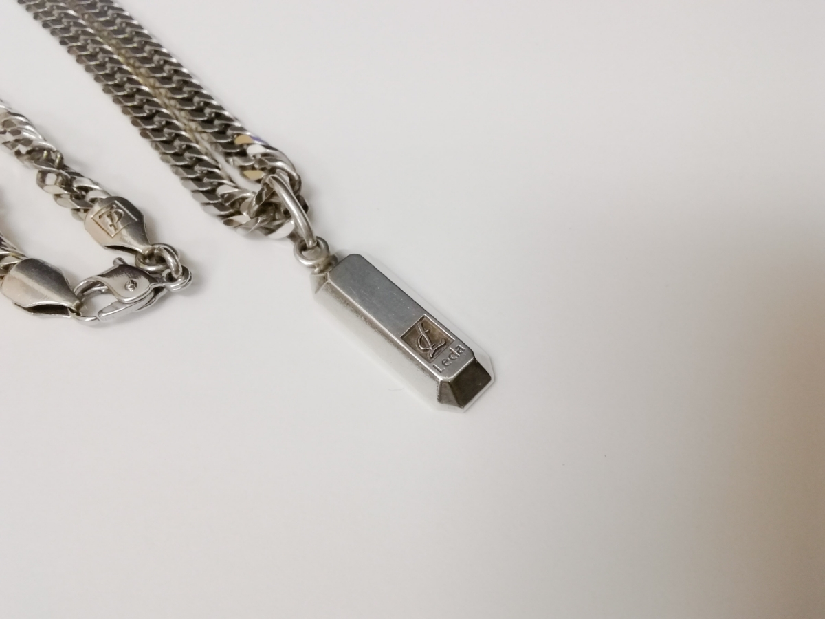 メンズ 希少 レダシルマ ネックレス 喜平チェーン ダイヤモンド