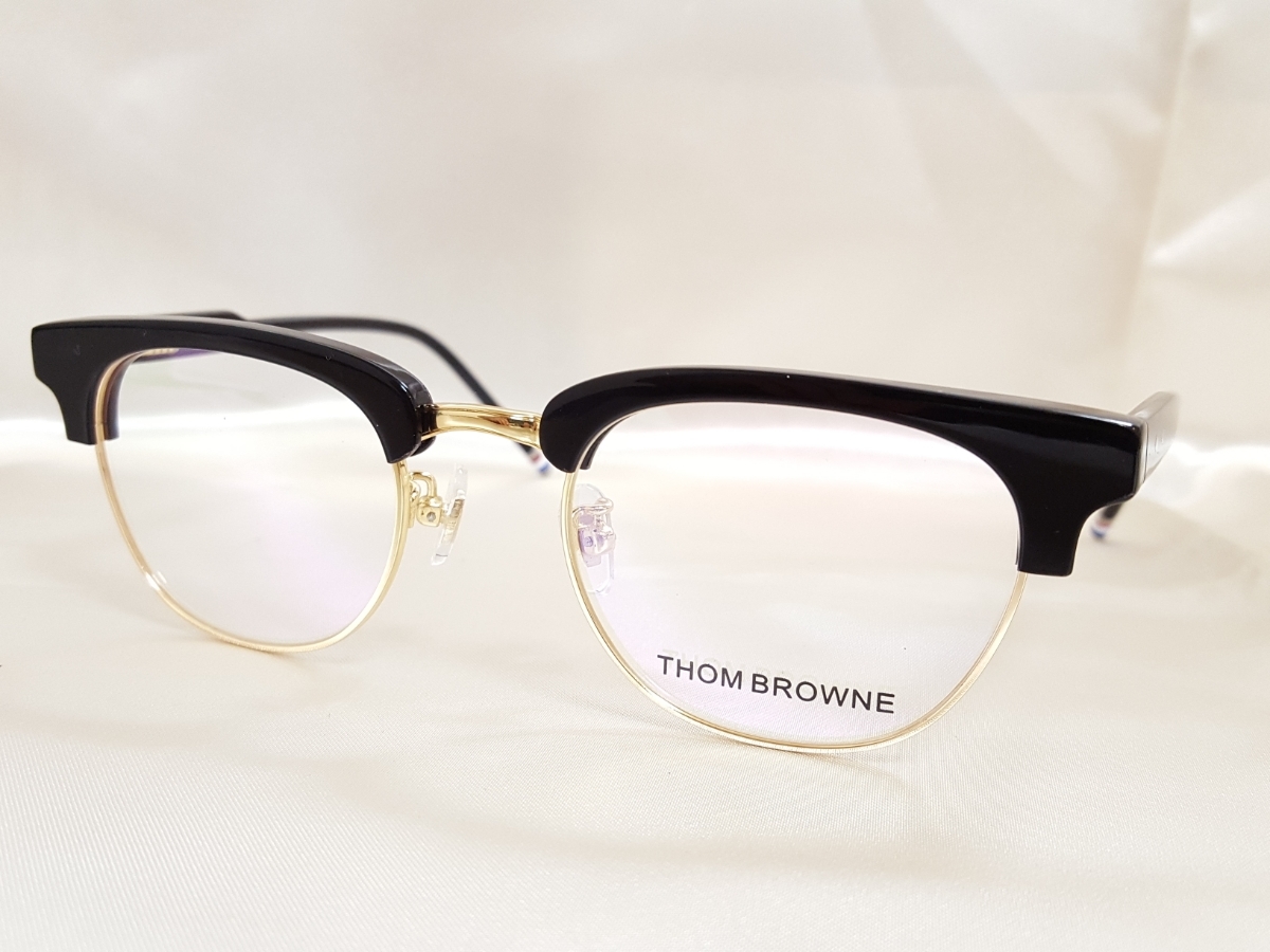 新作登場，最新作 THOMBROWNE トムブラウン デモレンズメガネフレーム 50 22-145 ブラック&times;ゴールドカラーフレーム サーモントタイプ(フルリム)｜売買されたオークション情報、yahooの商品情報をアーカイブ公 フルリム