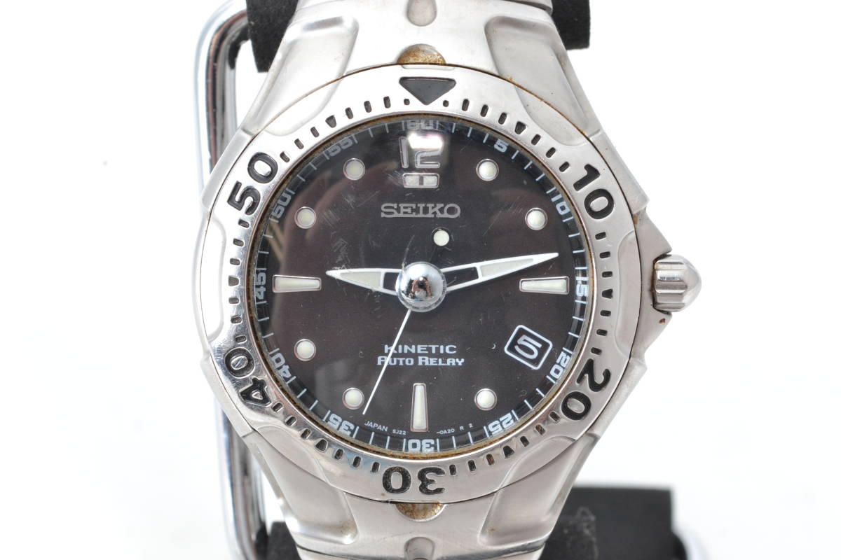 ☆キレイ!!1点限り☆SEIKO セイコー KINETIC キネティック AUTO-RELAY 