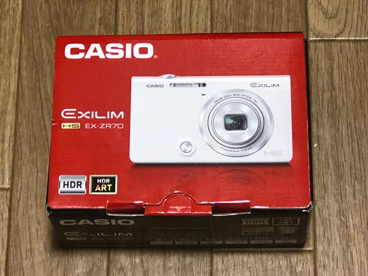 ジャンク品】CASIO EXILIM EX-ZR70 ホワイト CASIO EXILIM コンパクト