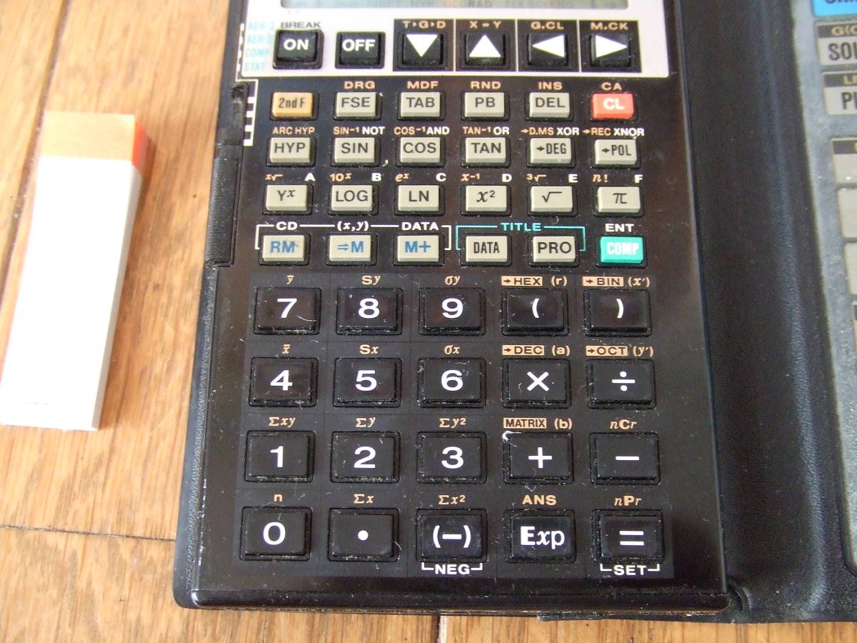 Sharp EL-9000 Calculator Scientific Super - SHARP SCIENTIFIC SUPER 