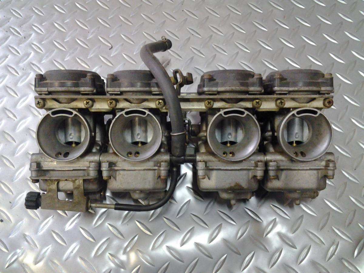 ゼファー400　キャブレター　中身綺麗　カワサキ　純正　OHベース　ZR400C-042 即決　検索　E2 GPZ400F Z400 ZX400A 