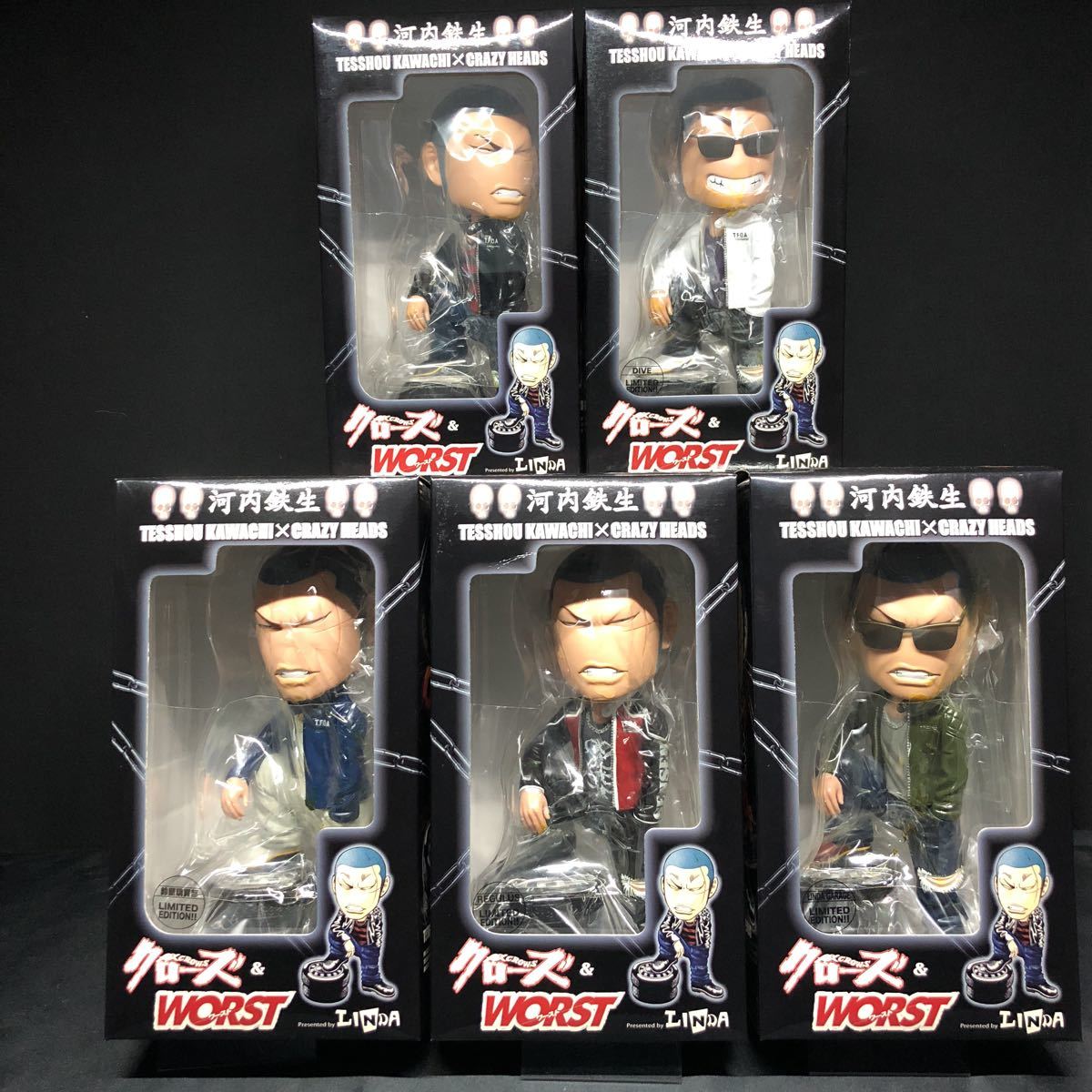 未開封品 フィギュア 河内鉄生 CRAZY HEADS 河内鉄生 CRAZY HEADS FIG
