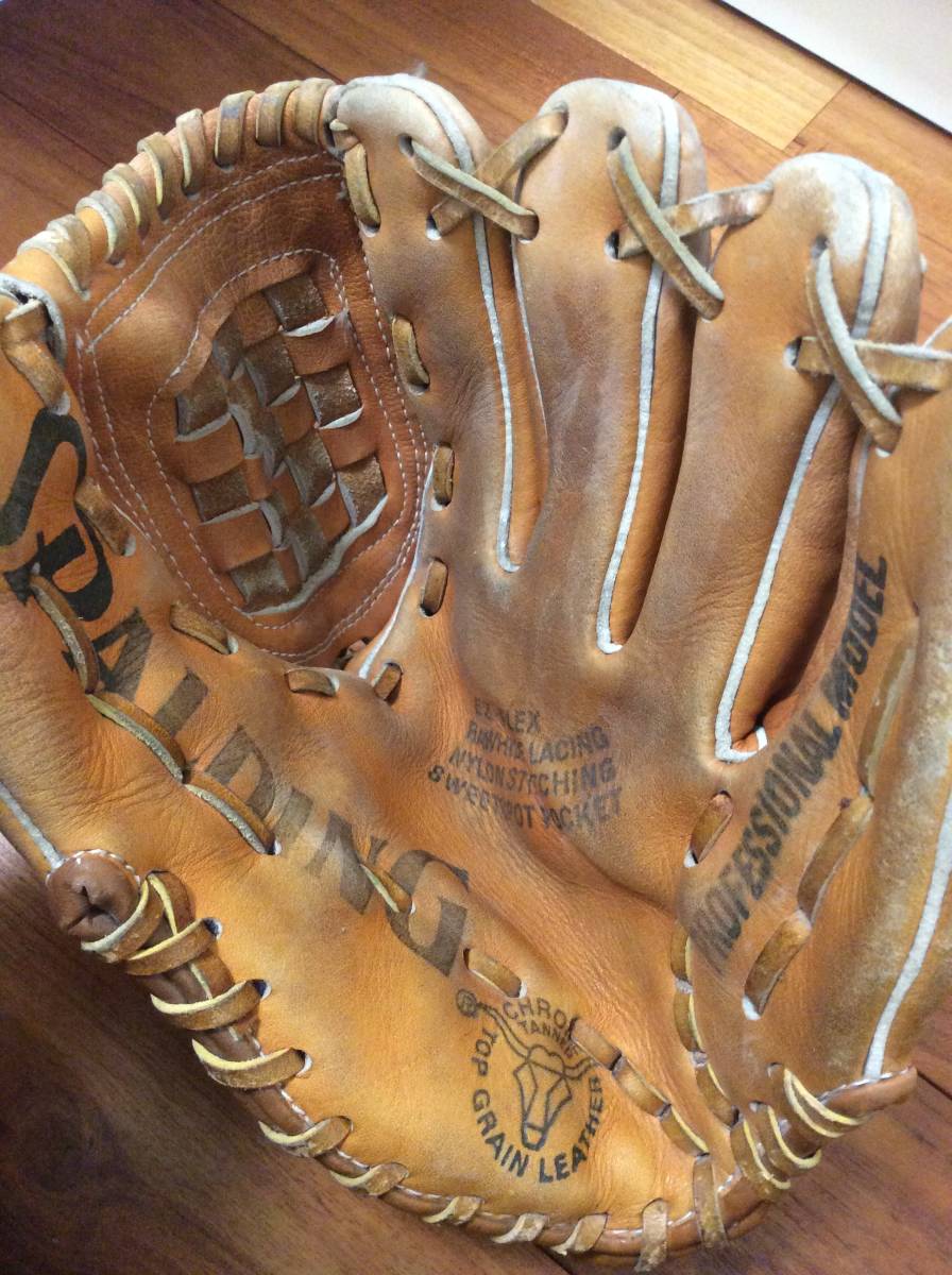 元ジャイアンツ 巨人 中畑清選手 サイン入りグローブ スポルディング本革グローブ 昭和50年代 読売_2