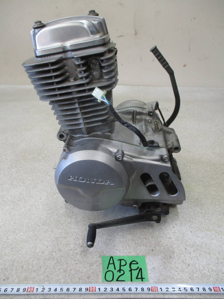 0214 エイプ100 実働車外し ジャンク 100㏄ エンジン 160サイズ HC07
