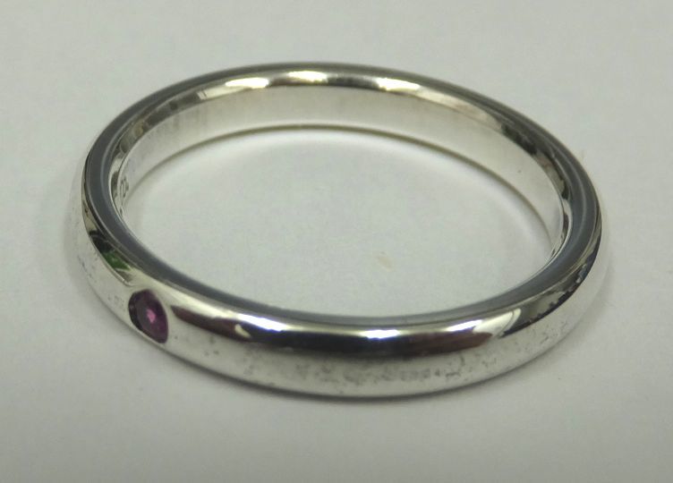 100%新品，人気 #26422 ティファニー リング エルサペレッティ スタッキング ピンクサファイア シルバー(シルバー)｜売買されたオークション情報、yahooの商品情報をアーカイブ公開 - オークファン シルバー