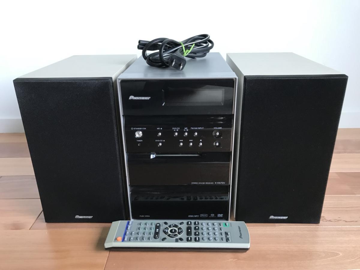 パイオニア mdコンポ Pioneer X-SV5DV DVD・CD・MDミニコンポ K