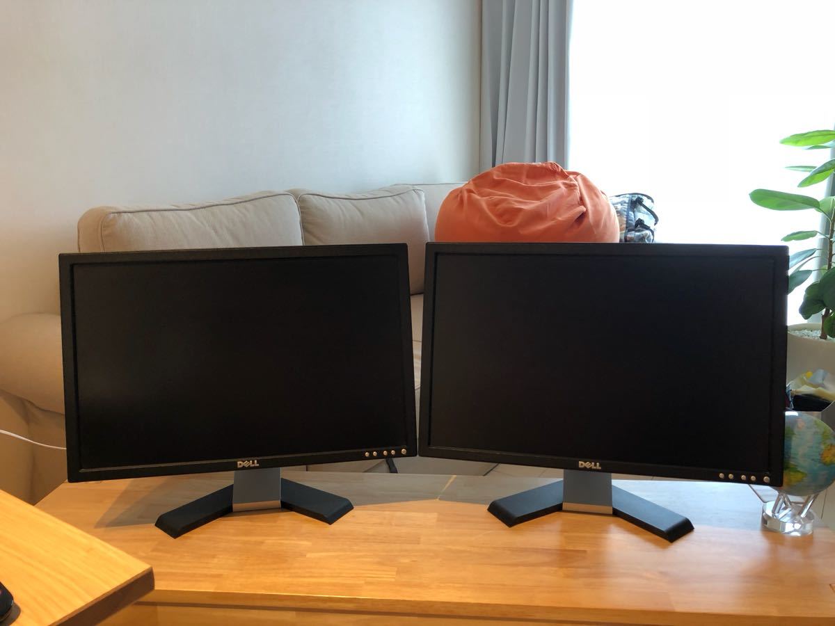 DELL E228WFPc 22インチ 液晶 D-SUB DVI-D 2枚セット マルチモニター
