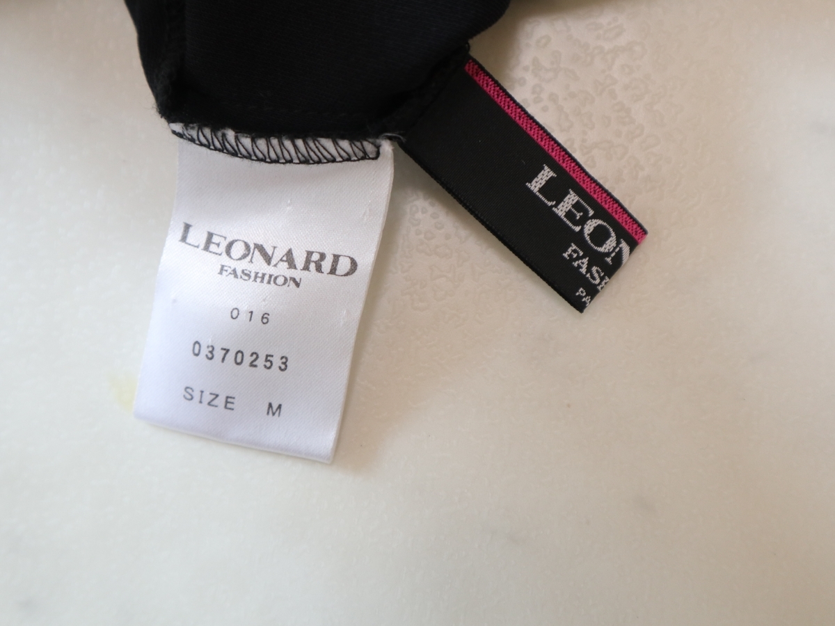 ★ レオナール LEONARD ★ フラワー エレガント ワンピース size M ★ 晩夏～秋