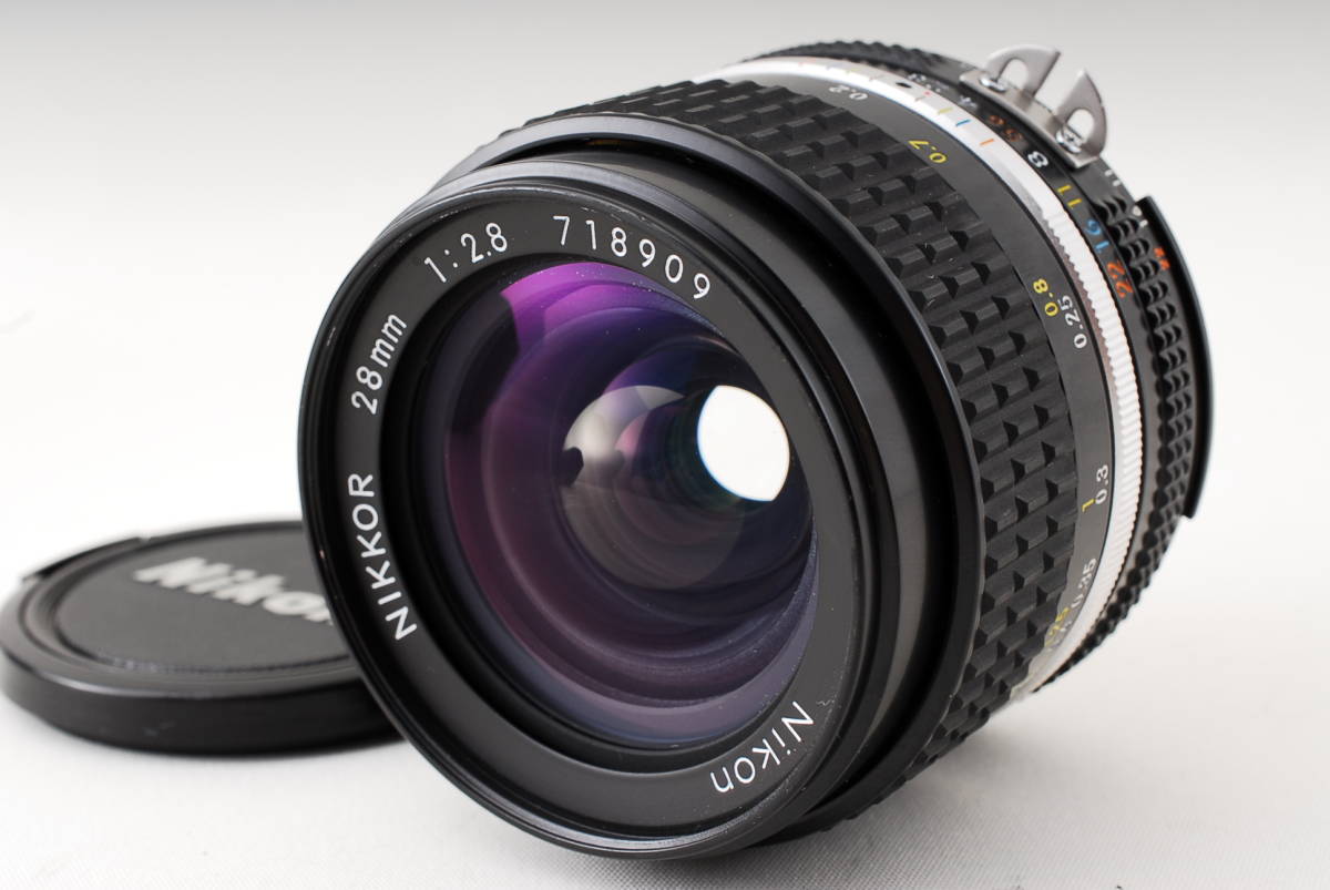 ★希少・極上美品★ Nikon ニコン NIKKOR 28mm F2.8 Ai-s ★光学系クモリ・キズ一切なし! 綺麗な外観! 完動品! B62