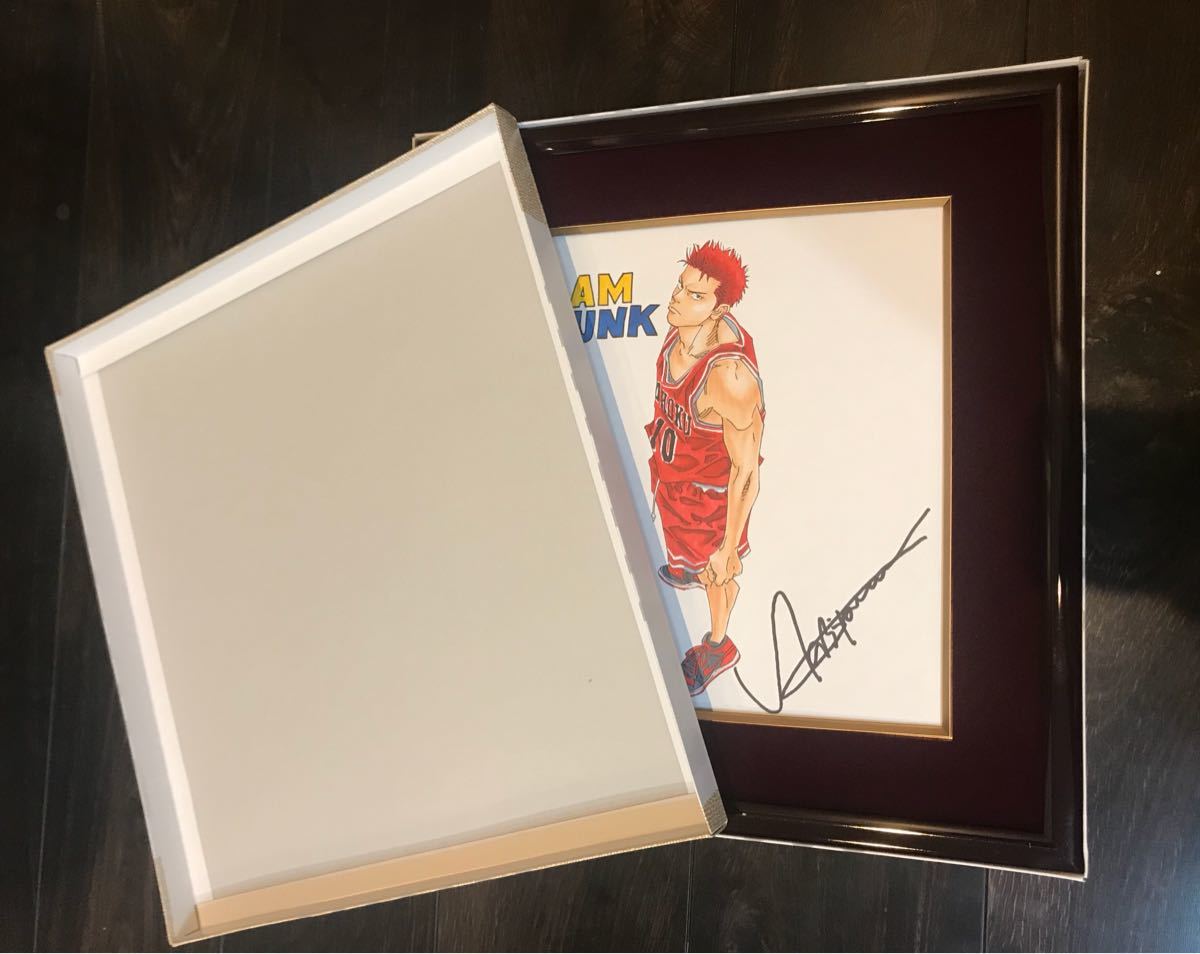 ☆井上雄彦 井上雄彦 DUNK スラムダンク作者 直筆サインイラスト色紙 