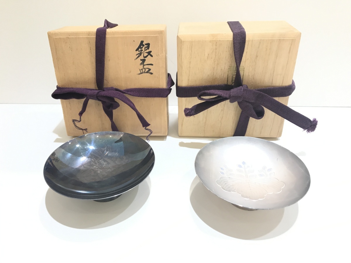 【最新作，定番】大日堂 純銀製 銀杯 2個セット 径9㎝ 67.4g 64.1g 箱入り(その他)｜売買されたオークション情報、yahooの商品情報をアーカイブ公開 - オークファン その他