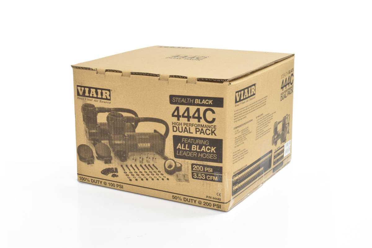 ▽〈新品〉 VIAIR 444C DUAL PACK ブラック エアサス用コンプレッサー 