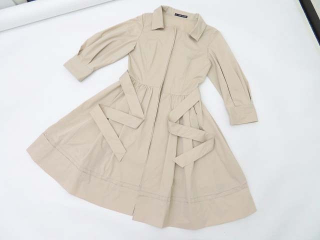 限定セール，得価 FOXEY/フォクシーニューヨーク ストレッチグログランコート ベージュ 26683 10年 ＃38 定価￥89 000 A1美 AP-67042(コート)｜売買されたオークション情報、yahooの商品情報をアーカイブ公開 - オークフ 女性用