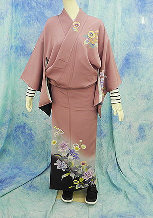 154）訪問着 前田華清 正絹 襦袢セット 袷 SILK 中古 pre-owned