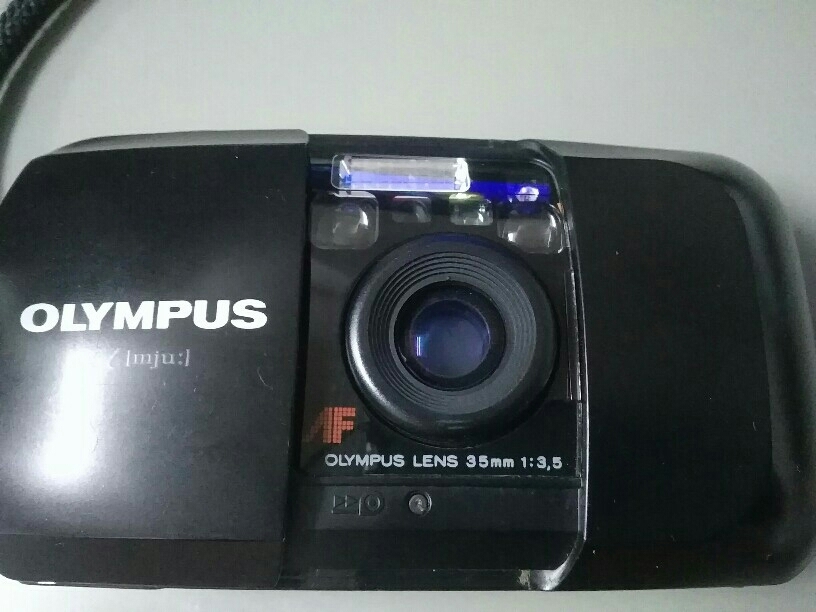 OLYMPUS μ【mju:】フィルムカメラ 作動確認済み リチウム電池、ケース