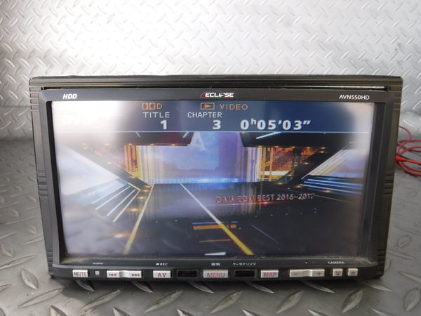 保証付 ECLIPSE イクリプス HDDナビ AVN550HD DVD再生 CD再生 ワンセグ