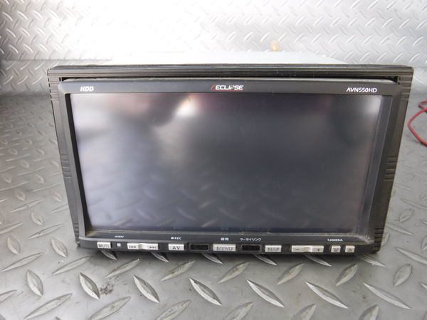 送料無料 AVN550HＤ ワンセグ搭載モデル 美品 安心の動作保証 保証付 ECLIPSE イクリプス HDDナビ AVN550HD DVD再生 CD再生 ワンセグ