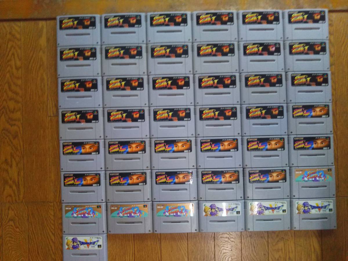 スーパーファミコン　カセットセット売り　17本 スーパーファミコン の カセット セット 80本ぐらいあるがほとんど同じ