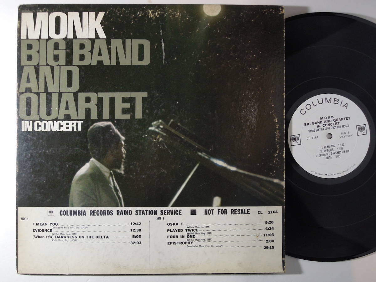 人気SALE，HOT Thelonious Monk Big Band And Quartet / In Concert US LP Promo White Label(ジャズ一般)｜売買されたオークション情報、yahooの商品情報をアーカイブ公開 - オークファン ジャズ一般