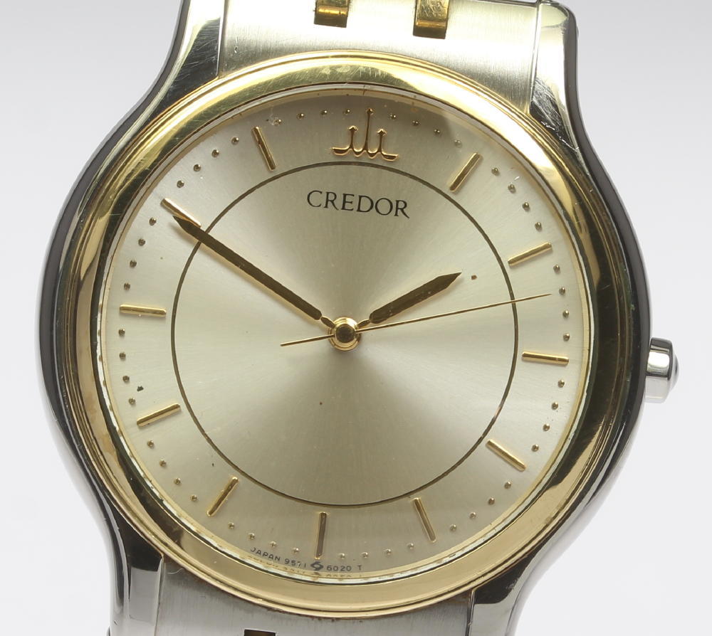 稼働品◇セイコー SEIKO◇クレドール CREDOR 5A70-5210 クォーツ