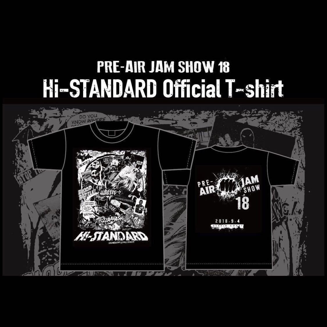 【定番人気，HOT】 hi-standard pre airjam show 18 tシャツ エアジャム プレ ハイスタ ハイスタンダード ken yokoyama pizza of death ピザオブデス M 黒(Tシャツ)｜売買されたオークション情報、yahooの商品情報をアーカイブ公開 Tシャツ