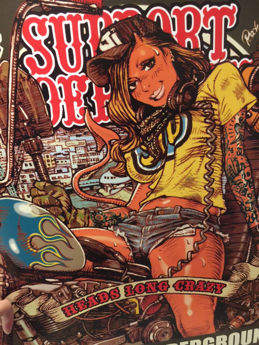 RJB ポスター SUPPORT THE UNDERGROUND デザイン Rockin'Jelly Bean