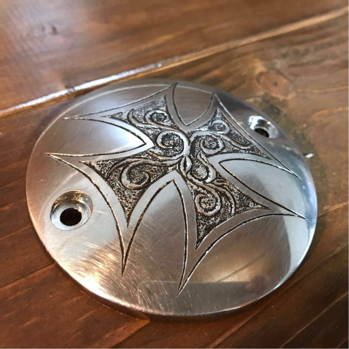 ポイントカバー タイマーカバー エングレービング 彫金 ハンドメイド 