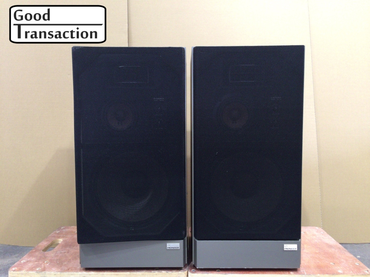 094y04○PIONEER CS-F75 スピーカー ペア 3way フロアー型 スピーカー