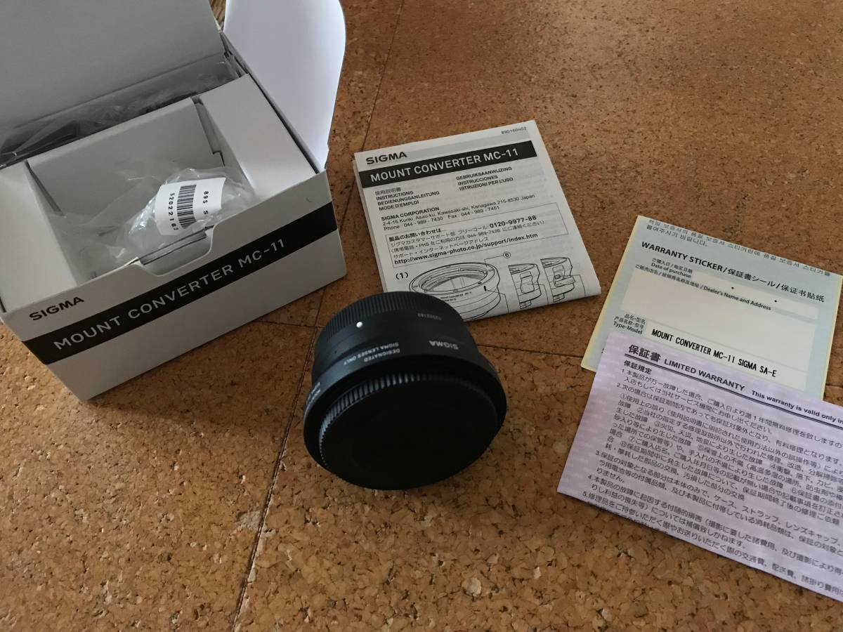 シグマ SIGMA マウントコンバーター MC-11 SA-E 元箱 付属品あり 