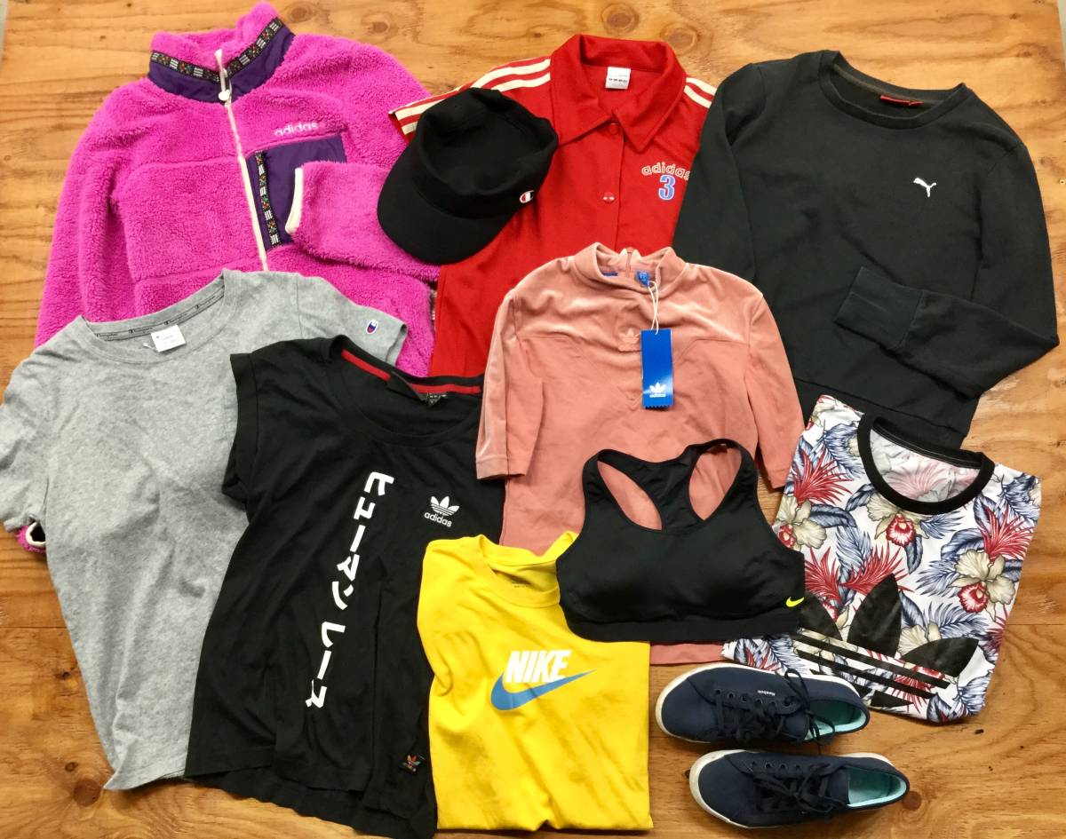 最新作，定番人気 HI199-0922 スポーツ 25点まとめ adidas NIKE PUMA FILA Champion Reebok asics Kappa le coq sportif など スポーツウェア(レディースファッション)｜売買されたオークション情報、yahooの商品情報をアーカイブ公開 その他