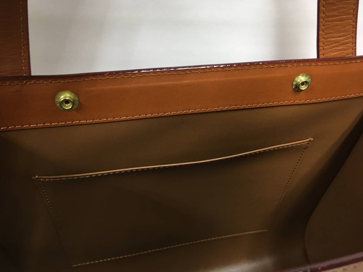 鞄のいたがき ハンドバッグ トートバッグ 未使用品 茶色 【公式通販】