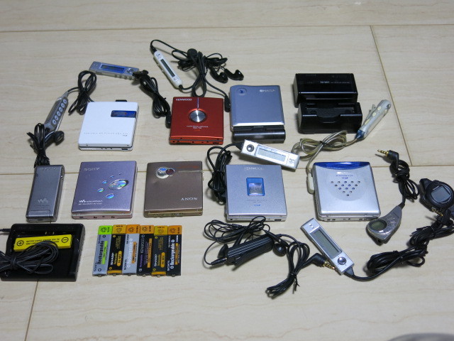 7台 ジャンク品 現状品 ポータブルMDプレイヤー まとめて SONY，ソニー