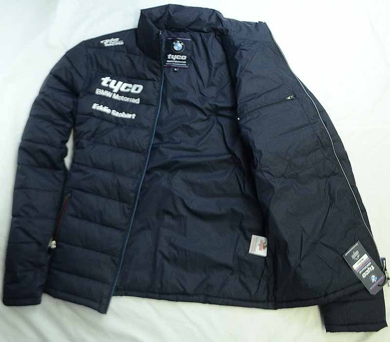 Tyco Racing Jacket UK限定モデル 本物/日本未発売 注目 BMW motorrad tyco racing 各社スポンサー名入り 刺繍 撥水 防水 中綿 ダウン ...
