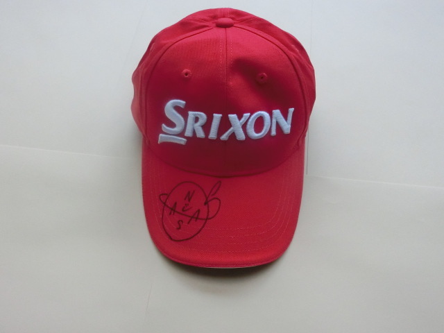 畑岡　奈紗プロ　　直筆サイン入りキャップ　　スリクソン新品