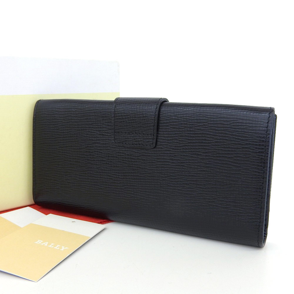 未使用 バリー BALLY ロゴ金具 レザー 長財布 ファッション 長財布