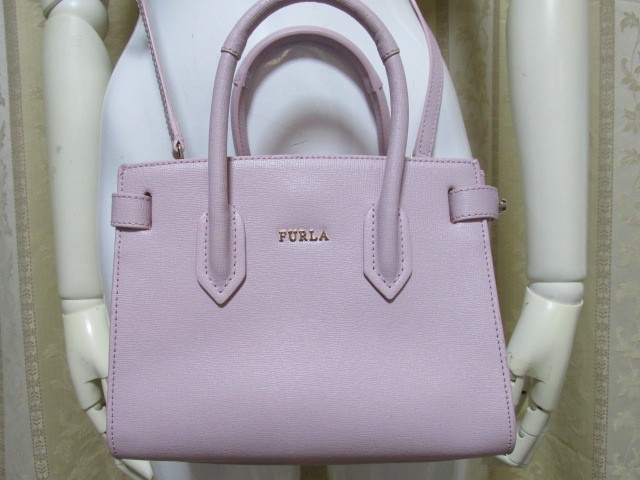 《新品同様》FURLA フルラ 2way サッチェル バッグ 本革 保存袋 CNCG18-10