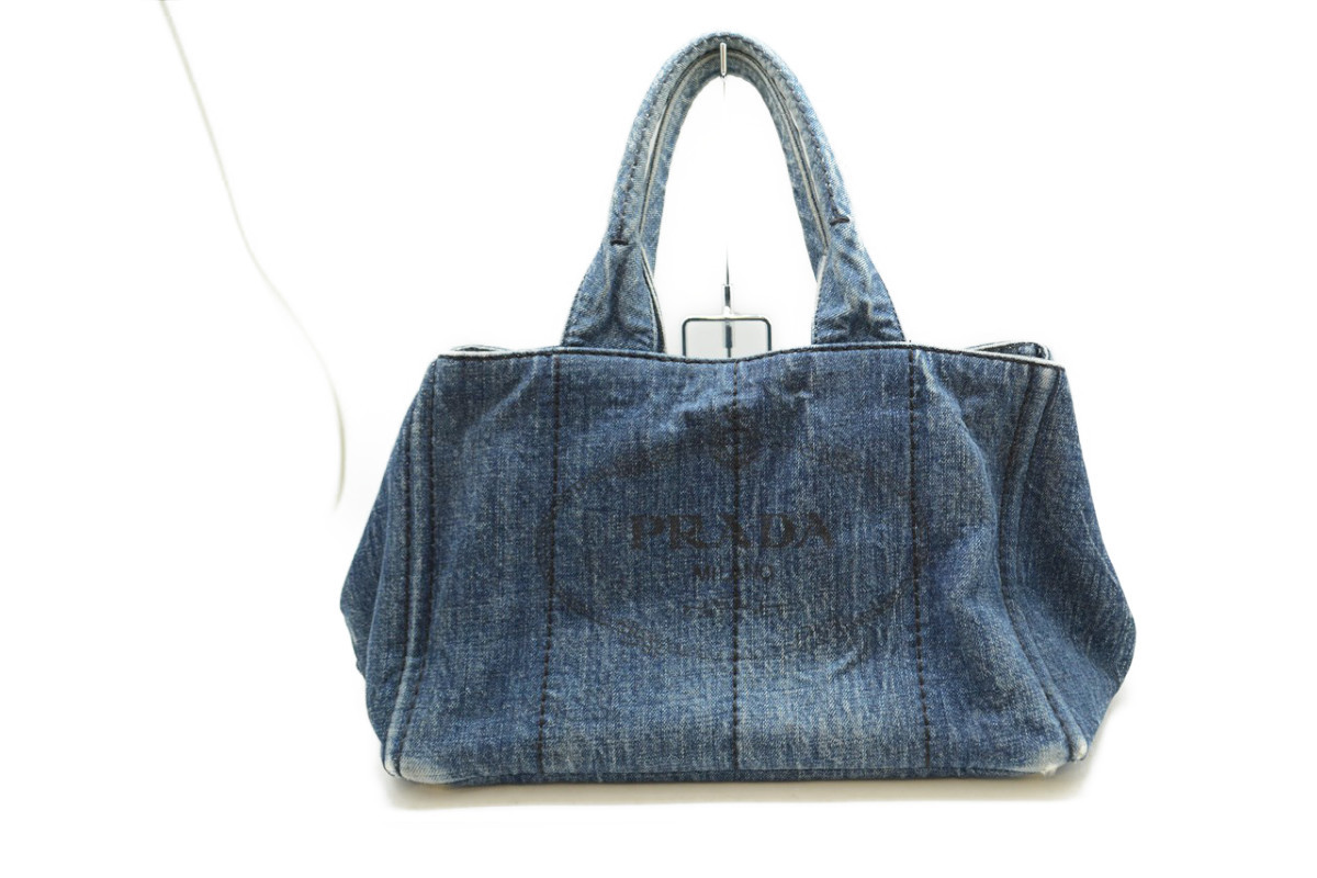 PRADA プラダ B1877B デニム カナパ トートバッグ ふ ブランド別 