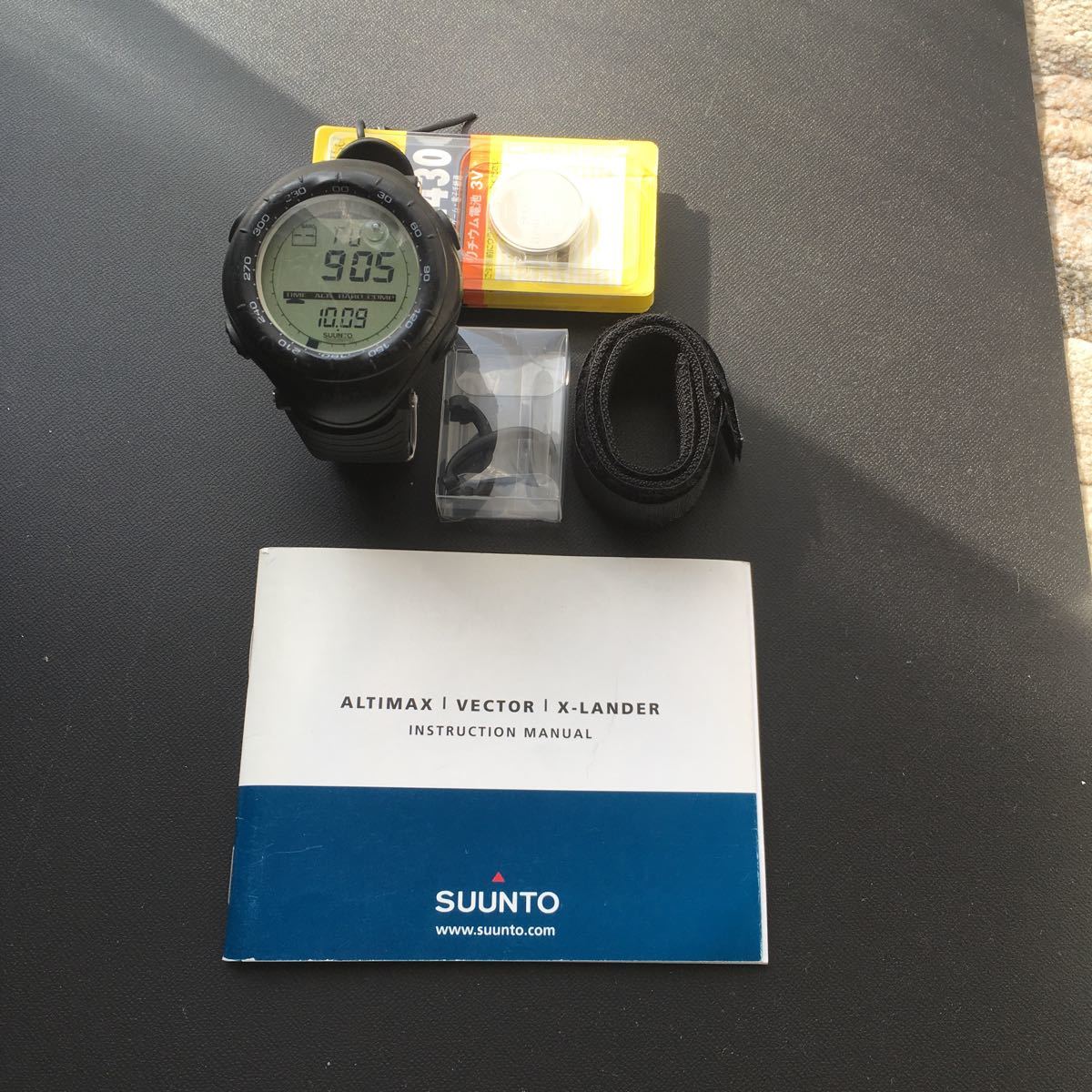 中古 SUUNTO スント Vector ベクター ベルトアダプタ 交換用電池 