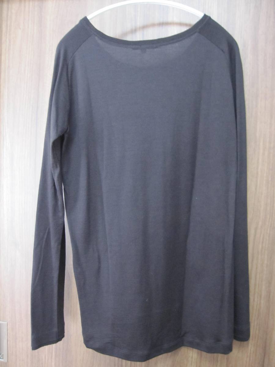 【pas de calais】シンプルウールロンＴ(ブラウン)☆試着のみ美品