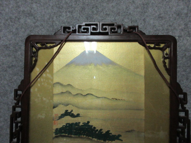 カジキ美術 - 安井曾太郎 「風景画」 肉筆油彩6号 唐物 骨董 古美術 楾