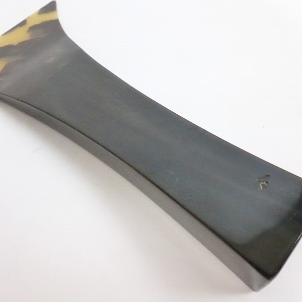 三味線用 撥/バチ 水牛台鼈甲 全長約16.4cm 開き約8.1cm 才尻約2.2×2.7cm 重量約148g /060