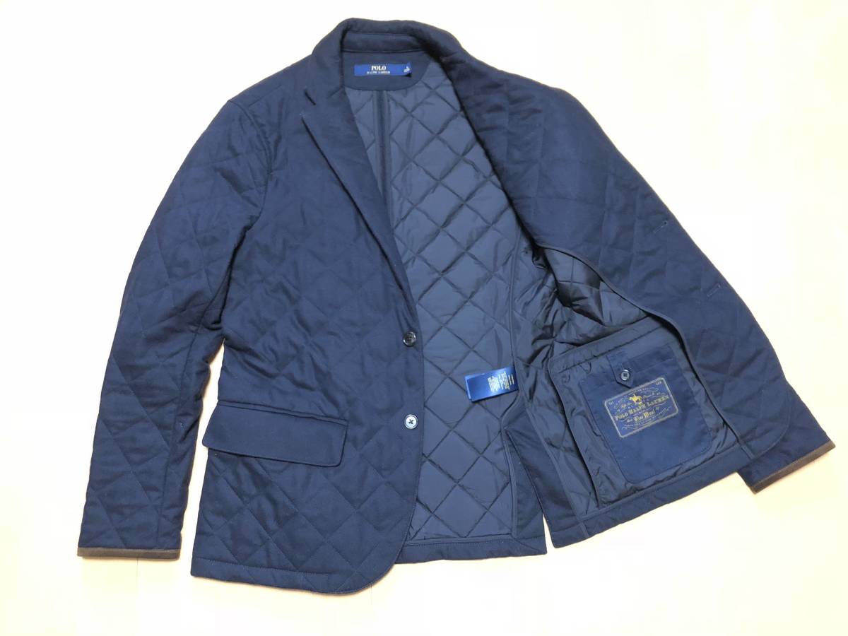  極上/激レア センス抜群 RALPH LAUREN レザートリムド 中綿入り イタリアンウール 最高級キルト ジャケット RRL ビンテージ(ジャンパー、ブルゾン)｜売買されたオークション情報、yahooの商品情 男性用